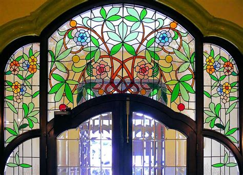 barcelona valència 213 26 glass conservatory stained glass window panel art nouveau