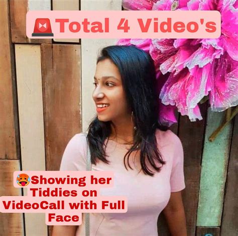 H0rny Desi Girl Latest Exclusive Viral Whatsapp Videocall 4 Videos Showing Her Tiddies With