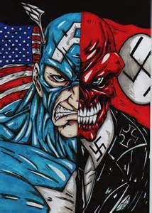 The 1990s film captain america pitted the hero against his most infamous foe, red skull. captain america-red skull c by darkartistdomain on DeviantArt