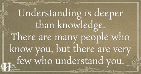 Understanding Is Deeper Than Knowledge ø Eminently Quotable Quotes