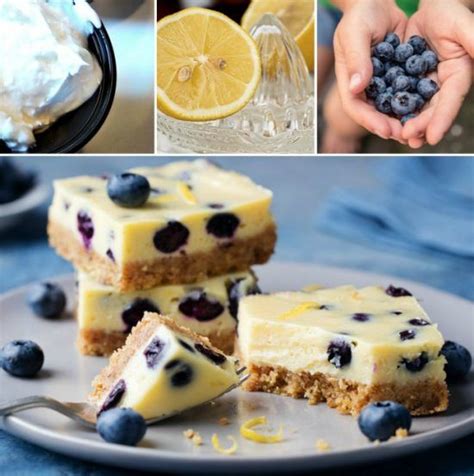 Lemon Blueberry Cheesecake Slice Recipe Video Tutorial Blueberry