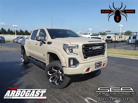 New 2019 Gmc Sierra 1500 At4 Black Widow Armed Forces Edition Lifted