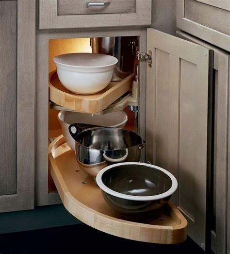 Kitchen corners pose a special challenge for cabinetry. Base Blind Corner w/ Wood Lazy Susan (WLS_0000) | Kitchen ...