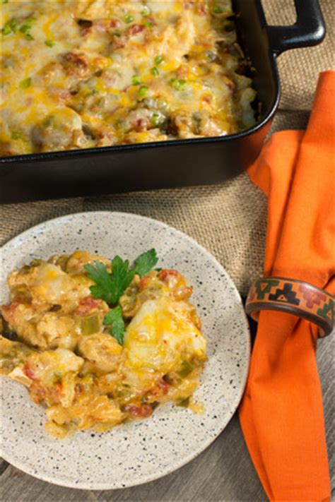 Ingredients include shredded chicken, egg noodles and cheddar cheese. Paula Deen-Inspired Mexican Chicken Casserole | RecipeLion.com