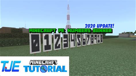 BANNER NUMBERS MINECRAFT PE 2020 - YouTube