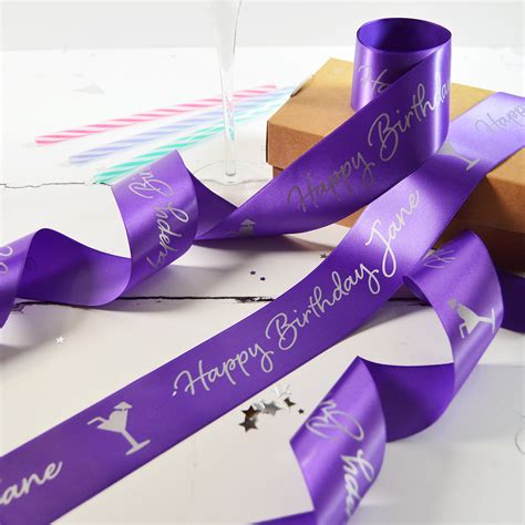 48mm Personalised Birthday Ribbon Altered Chic