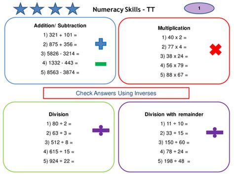 Pgce Numeracy Skills Test Practise Questions Teaching Resources