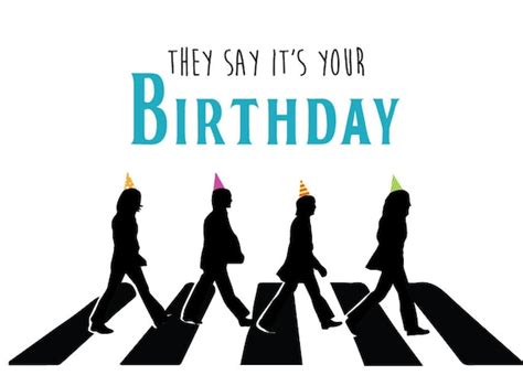 Beatles Birthday Card Etsy