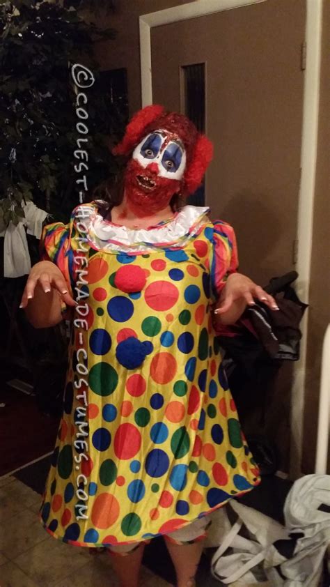 So fun to make and even more fun to see. Creepy Homemade Clown Costume