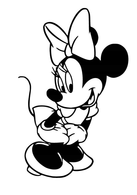 Mini Mouse Vinyl Decal Sticker Minnie Mouse Coloring Pages Mickey