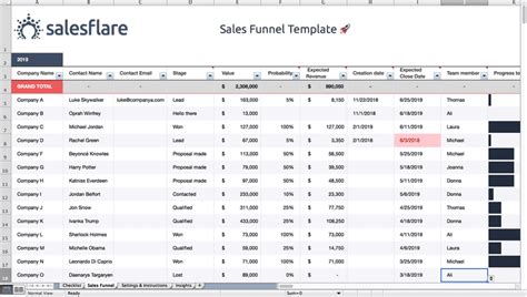 Free Crm Template For Excel