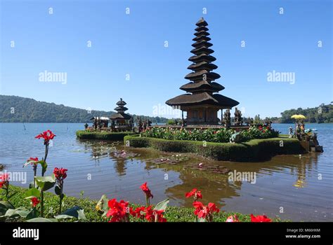 Pura Ulun Danu Temple On A Lake Beratan Bali Indonesia Stock Photo Alamy