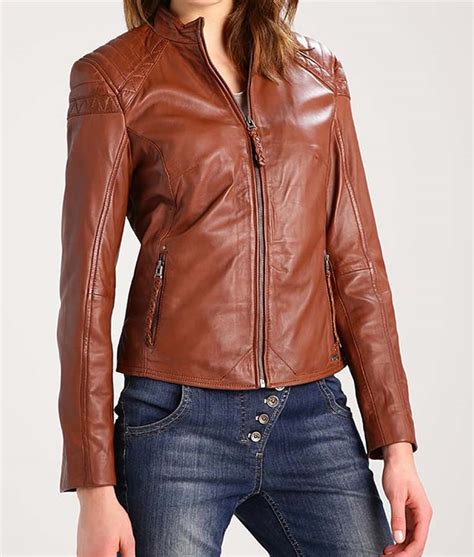 Shop for women's casual jackets at amazon.com. Shop Women's Brown Cafe Racer Style Leather Jacket