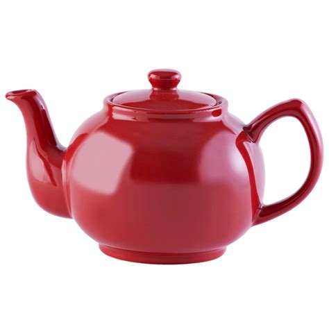Price And Kensington Large Brights Red Porcelain Tea Coffee 6 Cup Teapot