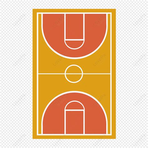 Clip Art Basketball Court