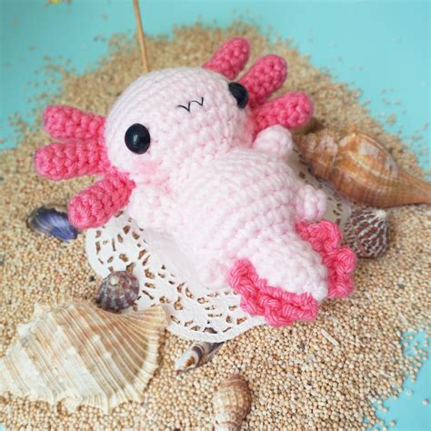 Crochet Pattern Lily The Baby Axolotl Etsy Canada