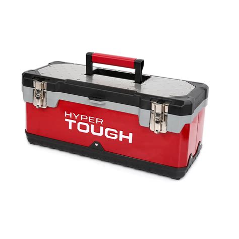 Hyper Tough 20 Inch Stainless Steel And Plastic Tool Box