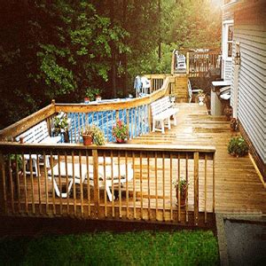 This pool can be installed on your own while you can install the. How to Build Your Own Above Ground Pool Deck | Yard Surfer | Наземные бассейны, Помост у ...