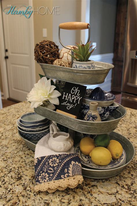 Tiered stands are so pretty and you can use them for so many things. Things I Love Thursday - Galvanized Goodies - The Hamby Home