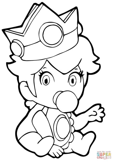 Princess Peach Coloring Page