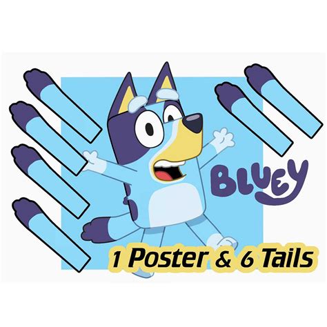 Bluey Personalised Pin The Tail Party Game Handcrafted Tic Tac Top