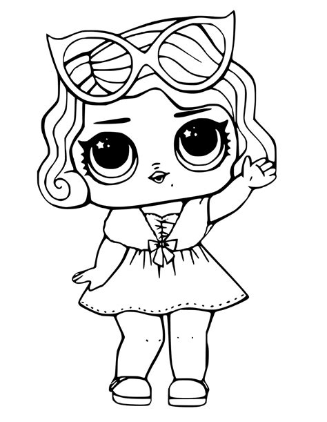 Lol Surprise Doll Coloring Pages Leading Baby Pintar E Colorir
