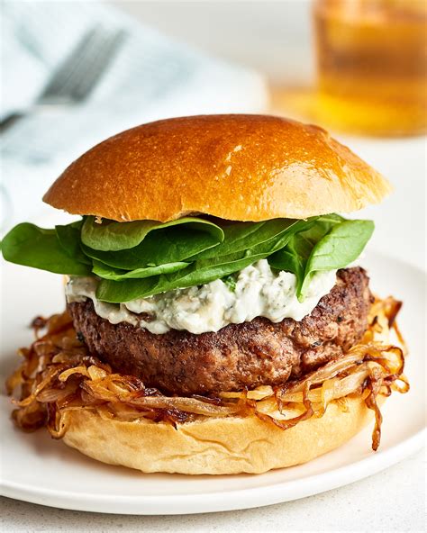Recipe Spinach And Blue Cheese Burger Kitchn