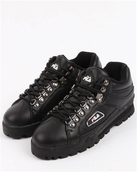 Fila Vintage Trailblazer Hiking Boots Black 80s Casual Classics
