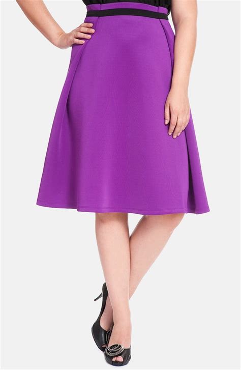 Eloquii Colorblock Midi Skirt Plus Size Nordstrom