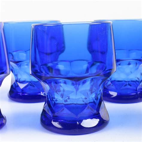 Viking And Imperial Glass Ohio Cobalt Blue Drinkware Ebth