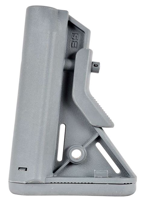 B5 Systems Bravo Stock Wolf Gray Synthetic For Ar15m4 With Mil Spec