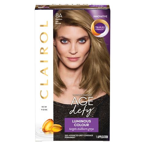 Clairol Nicen Easy Age Defy Medium Ash Blonde 8a Permanent Hair Dye