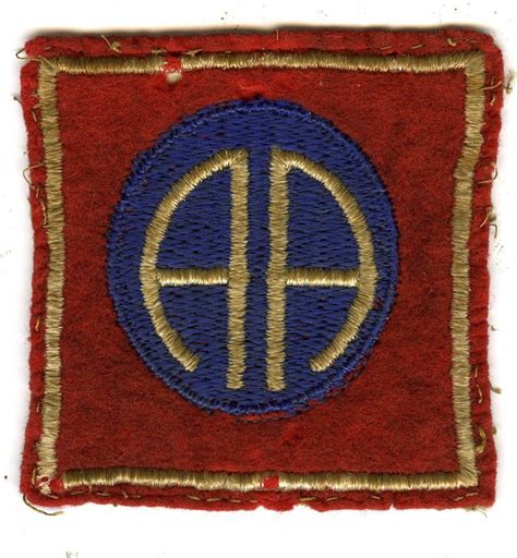 Ww1 Early Twenties 82nd Infantry Division Shoulder Sleeve Insignia Very