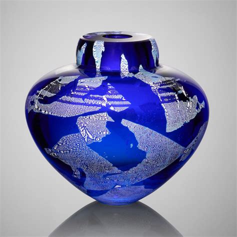Cobalt Emperor Bowl Randi Solin Glass