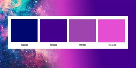 Typical Galaxy Color Palette Galaxy Colors Color Palette Color Schemes
