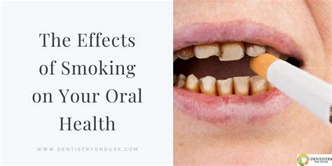 the impact of smoking on your oral health