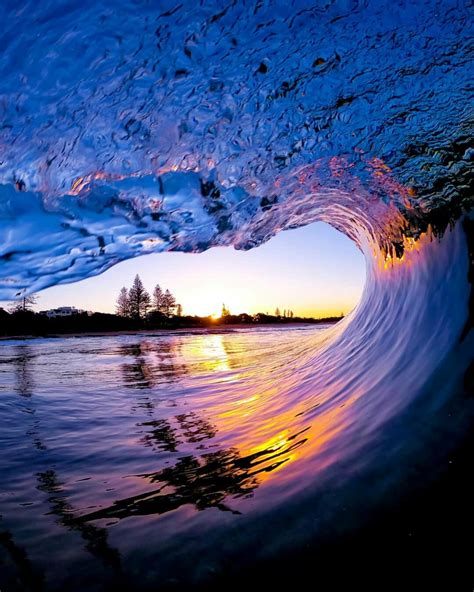 Sunset Wave Caloundra Surfing Photography Sunset