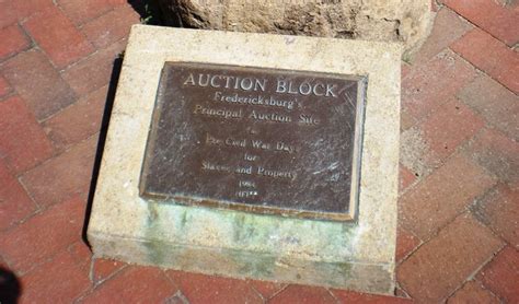 Fredericksburg Vas Slave Auction Block Will Be Moved To A Museum