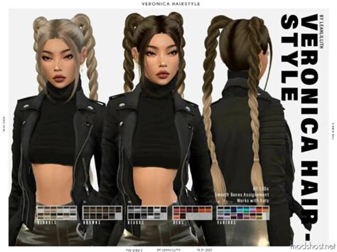 Veronica Hairstyle Sims 4 Mod Modshost