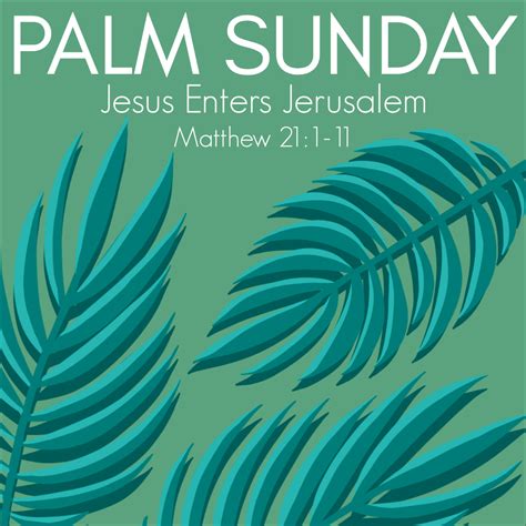 Palm Sunday The Corner Uniting Church