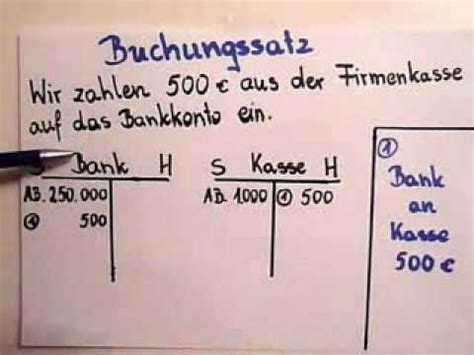 Buchungssatz Beispiel 2 YouTube