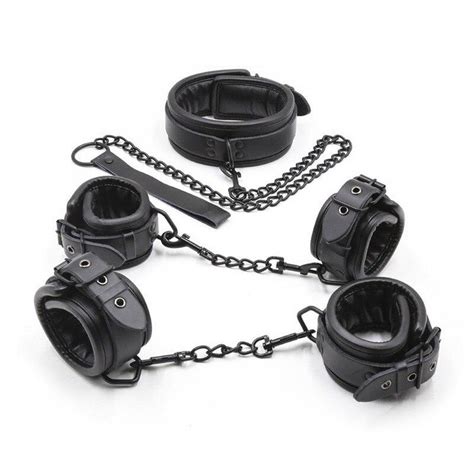 Buy Bdsm Adult Sex Toys Restraint Suit Neck Cover Handcuffs Foot Cover 3 Piece Set Bondage Rope