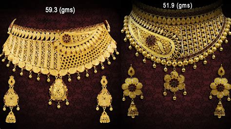 Latest Gold Choker Necklace Designs With Weight And Price Gold Bridal