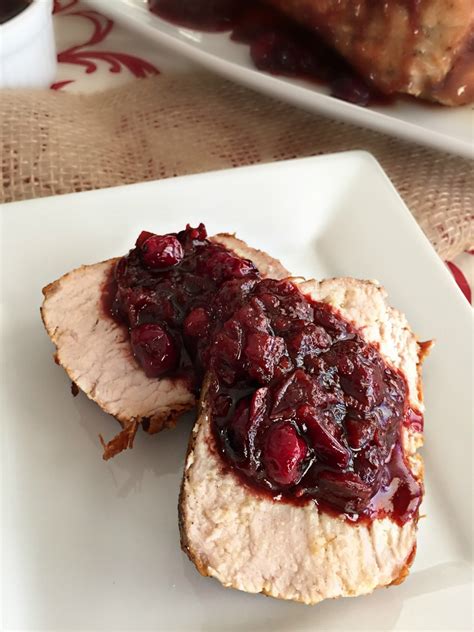I make an 'orange chicken' recipe that is 'saucy' but having a roast chicken receipe is great! Pork Roast with Balsamic Cranberry Sauce - Pork Recipes ...