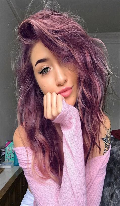 Cute Metallic Purple Hair Color To Wear Scene Hair Dark Purple Hair