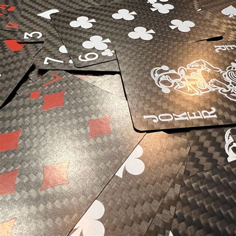 Luxury Carbon Fiber Playing Cards Tailwag Premium Carbon Fiber And
