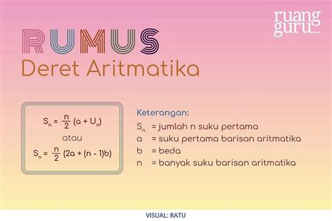 Barisan Dan Deret Aritmatika Rumus Un Sn Dan Rumus Cepat