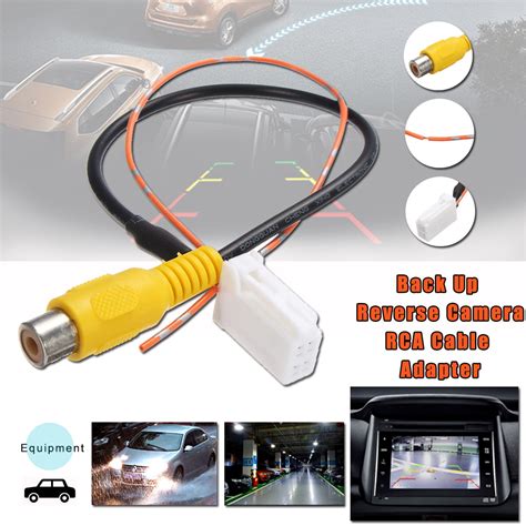4 Pin Male Connector Audio Video Rca Cable Back Up Reverse Camera Cable