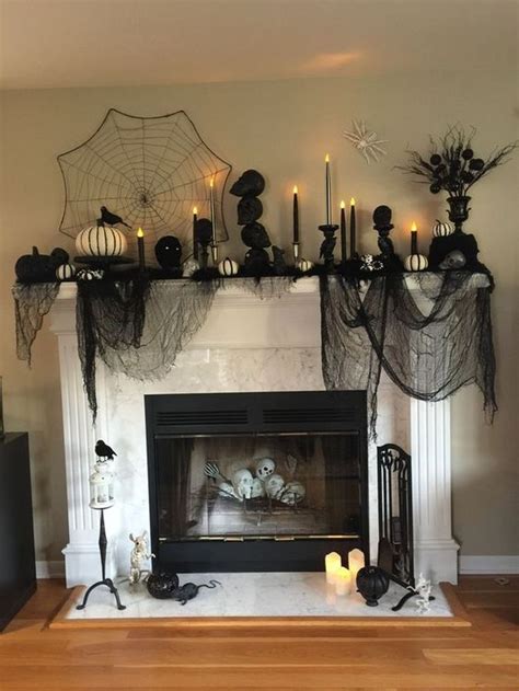 Halloween Party Decor Diy Halloween Fireplace
