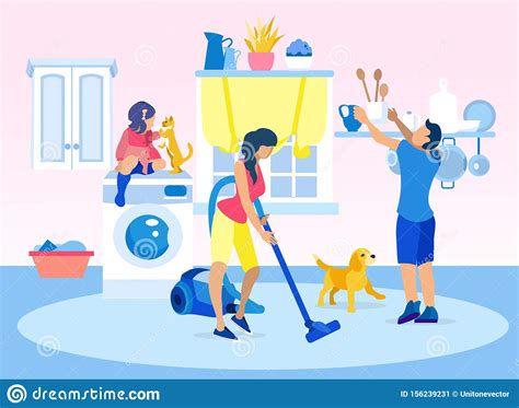 How to super clean your carpets when they are in horrible condition, this method is one of the best ways to clean carpet and get it looking like new again. Home Cleaning Cartoon Vector | CartoonDealer.com #39161467